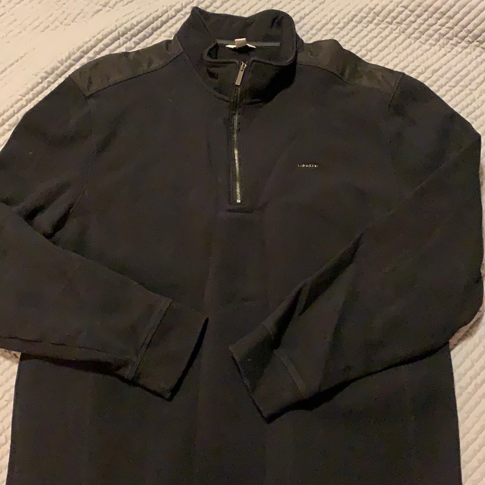 Zip sweater Calvin Klein size 2XL, heavy cotton